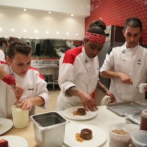 Hell's Kitchen, Nick Peters, Michelle Tribble, Alison Rivera, 7 Chefs Compete, Season 14, Ep. #12, 5/19/2015, ©FOX