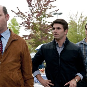 (L-R) David Koechner as Dennis, Miles Fisher as Peter and Nicholas D'Agosto as Sam Lawton in "Final Destination 5."
