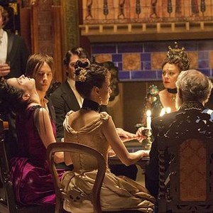 Penny Dreadful (season 1, episode 2): Eva Green as Vanessa Ives, Reeve Carney as Dorian Gray and Helen McCrory as Madame Kali