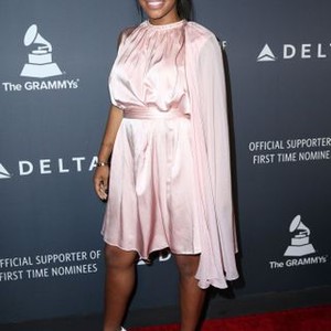 Gabby Douglas at arrivals for Delta Air Lines 2017 GRAMMY Weekend Reception, Beauty & Essex, Los Angeles, CA February 9, 2017. Photo By: Priscilla Grant/Everett Collection