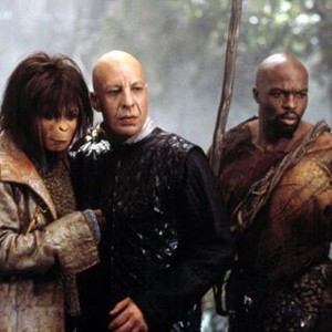 PLANET OF THE APES, Helena Bonham Carter, Erick Avari, and Evan Dexter Parke, 2001, TM and Copyright (c) 20th Century Fox Film Corp. All rights reserved."