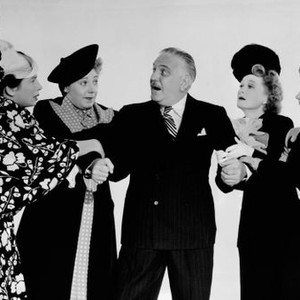 HULLABALOO, from left: Sara Haden, Connie Gilchrist, Frank Morgan, Billie burke, Nydia Westman, 1940