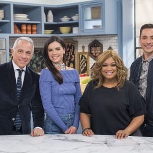 Geoffrey Zakarian, Katie Lee, Sunny Anderson and Jeff Mauro (from left)