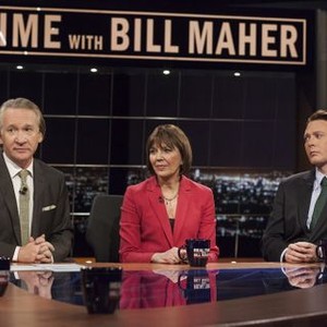 Real Time with Bill Maher, Bill Maher (L), Judith Miller (C), Clay Aiken (R), 02/21/2003, ©HBO