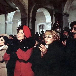 AMARCORD, Magali Noel (in red), 1973.