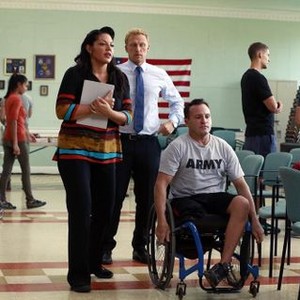 Grey's Anatomy, Sara Ramirez (L), Kevin McKidd (C), John Siciliano (R), 'Got to Be Real', Season 11, Ep. #3, 10/09/2014, ©ABC