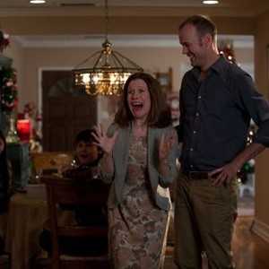 Up All Night, Megan Mullally (L), Kevin Kirkpatrick (R), 'First Christmas', Season 1, Ep. #11, 12/07/2011, ©NBC