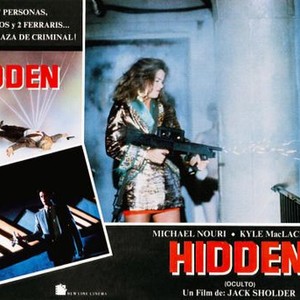 THE HIDDEN, Kyle MacLachlan (bottom left), Claudia Christian (shooting), 1987, © New Line