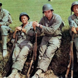 THE VICTORS, from left: George Hamilton, George Peppard, Vince Edwards, Eli Wallach, 1963