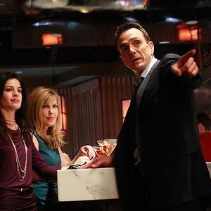 Free Agents, Monica Young (L), Hank Azaria (R), 'What I Did For Work', Season 1, Ep. #2, 09/21/2011, ©NBC