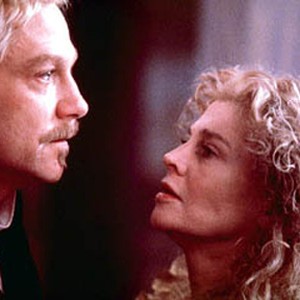 Kenneth Branagh (left) stars as Hamlet and Julie Christie (right) stars as Gertrude.