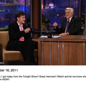 The Tonight Show With Jay Leno, Charlie Sheen (L), Jay Leno (R), 'Season', ©NBC