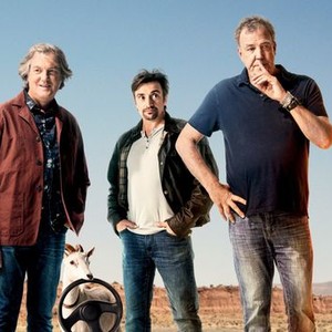 James May, Richard Hammond and Jeremy Clarkson (from left)