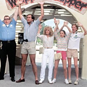 NATIONAL LAMPOON'S VACATION, John Candy, Chevy Chase, Beverly D'Angelo, Dana Barron, Anthony Michael Hall, 1983.