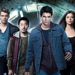 Luke Mitchell, Aaron Yoo, Robbie Amell and Peyton List (from left)
