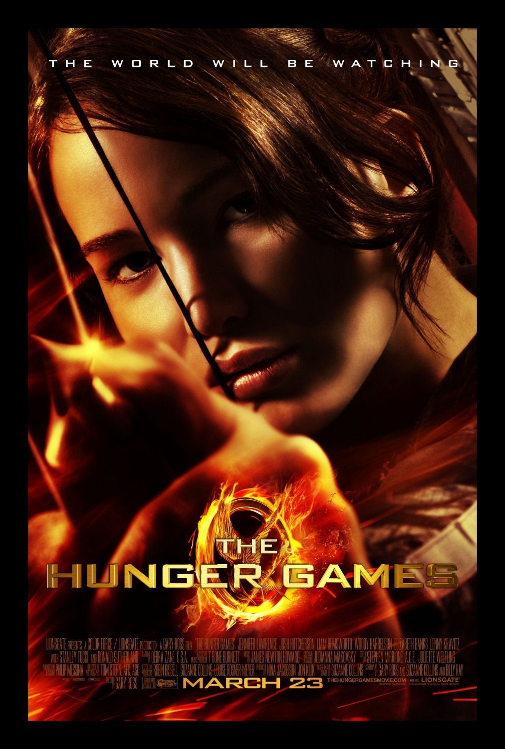 Huge 4' x 3' The Hunger Games Catching Fire Movie Video Store Vinyl Promo  Poster