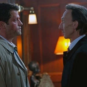Supernatural, Misha Collins (L), Julian Richings (R), 'Meet the New Boss', Season 7, Ep. #1, 09/23/2011, ©KSITE