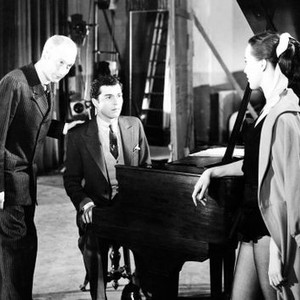 LIMELIGHT, from left: Norman Lloyd, Sydney Chaplin, Claire Bloom, 1952