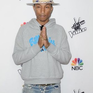 Pharrell Williams at arrivals for THE VOICE Season 7 Red Carpet Photo Op, Hyde Sunset, Los Angeles, CA December 8, 2014. Photo By: Dee Cercone/Everett Collection
