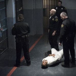 The Killing, Peter Sarsgaard (L), Hugh Dillon (R), 'Head Shots', Season 3, Ep. #4, 06/16/2013, ©AMC