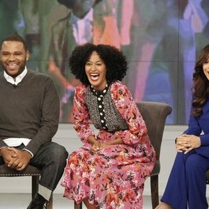 The View, Anthony Anderson (L), Tracee Ellis Ross (C), Rosie Perez (R), 08/11/1997, ©ABC