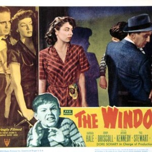 WINDOW, THE, Arthur Kennedy, Ruth Roman, Bobby Driscoll, Paul Stewart, 1949