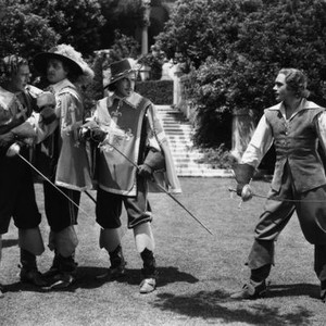 THE THREE MUSKETEERS, Paul Lukas, Moroni Olsen, Onslow Stevens, Walter Abel, 1935