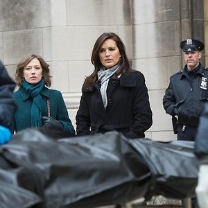 Law &amp; Order: Special Victims Unit, Carrie Coon (L), Mariska Hargitay (R), 'Girl Dishonored', Season 14, Ep. #19, 04/24/2013, ©NBC