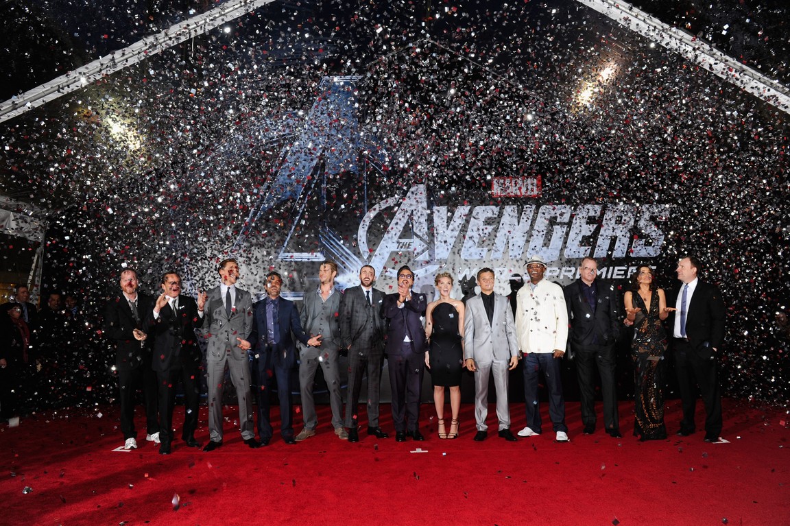 Deretan para pemeran dalam film 'The Avengers'. 