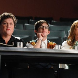 Glee, Dot-Marie Jones (L), Kevin McHale (C), Jayma Mays (R), 'I Am Unicorn', Season 3, Ep. #2, 09/27/2011, ©FOX