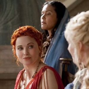 Spartacus, Lucy Lawless (L), Lesley-Ann Brandt (R), 'Revelations', Season 1: Blood and Sand, Ep. #12, 04/09/2010, ©STARZPR