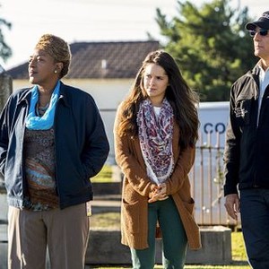 NCIS: New Orleans, CCH Pounder (L), Shanley Caswell (C), Scott Bakula (R), 'Chasing Ghosts', Season 1, Ep. #9, 11/25/2014, ©CBS