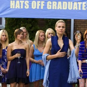 SORORITY ROW, Jamie Chung (left), Briana Evigan (front, second from left), Margo Harshman (left of center), Leah Pipes (front, sleeveless), Rumer Willis (second from right), 2009. ©Summit Entertainment