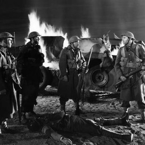 THE IMMORTAL SERGEANT, Melville Cooper, (center), Henry Fonda, (right), 1943, TM & Copyright (c) 20th Century Fox Film Corp. All rights reserved.