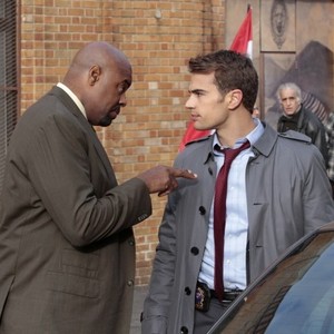 Golden Boy, Chi McBride (L), Theo James (R), 'Atonement', Season 1, Ep. #9, 04/16/2013, ©CBS