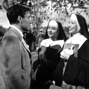 COME TO THE STABLE, Hugh Marlowe, Celeste Holm, Loretta Young, 1949, TM & Copyright (c) 20th Century Fox Film Corp. All rights reserved.