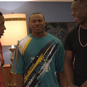 (L-R) Aundre Dean as Derric, Orlando Valentino as Carlos and David Banner as Royce West in "Carter High." photo 14