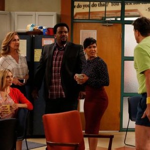 Mr. Robinson, from left: Spencer Grammer, Peri Gilpin, Craig Robinson, Meagan Good, 'Love The One You're With', Season 1, Ep. #4, 08/12/2015, ©NBC