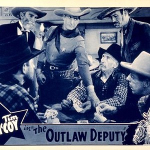 THE OUTLAW DEPUTY, Tim McCoy (3rd from left), 1935