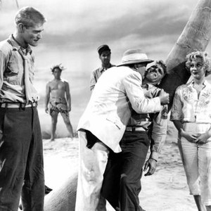 SOUTH SEA WOMAN, Chuck Connors, Leon Askin, Burt Lancaster, Virginia Mayo, 1953