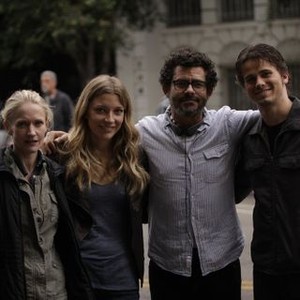 The Event, from left: Paula Malcomson, Sarah Roemer, Jeffrey Reiner, Jason Ritter, 'I Know Who You Are', Season 1, Ep. #7, 11/08/2010, ©NBC