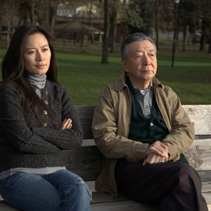 Faye Yu as Yilan and Henry O as Mr. Shi in "A Thousand Years of Good Prayers." photo 16