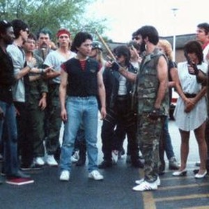 MIAMI CONNECTION, l-r: Joseph Diamand, Maurice Smith, Y.K. Kim (center), right center: William Ergle (aka William Eagle), 1987, ©Drafthouse Films (2012 re-release)