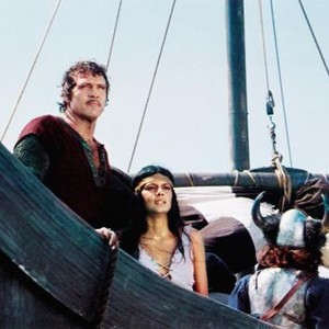 THE NORSEMAN, from left: Lee Majors, Susie Coelho, 1978. ©American International Pictures
