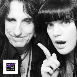 The Late Late Show With James Corden, Alice Cooper (L), Pauley Perrette (R), 03/23/2015, ©CBS