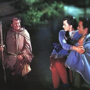 THE STORY OF ROBIN HOOD, (aka, THE STORY OF ROBIN HOOD AND HIS MERRIE MEN), from left: James Hayter, Joan Rice, Richard Todd, 1952