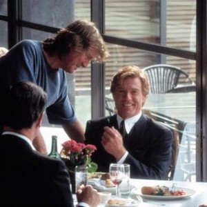 INDECENT PROPOSAL, Adrian Lyne, directing Robert Redford in a scene, 1993.