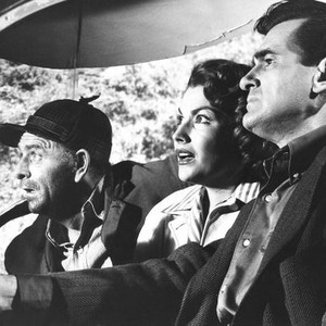 THE GIANT CLAW, from left: Lew Merrill, Mara Corday, Jeff Morrow, 1957