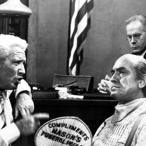 INHERIT THE WIND, Spencer Tracy, Harry Morgan, Fredric March, 1960