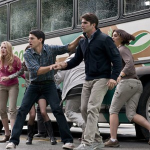 (L-R) Emma Bell as Molly Harper, Nicholas D'Agosto as Sam Lawton and Miles Fisher as Peter in "Final Destination 5."